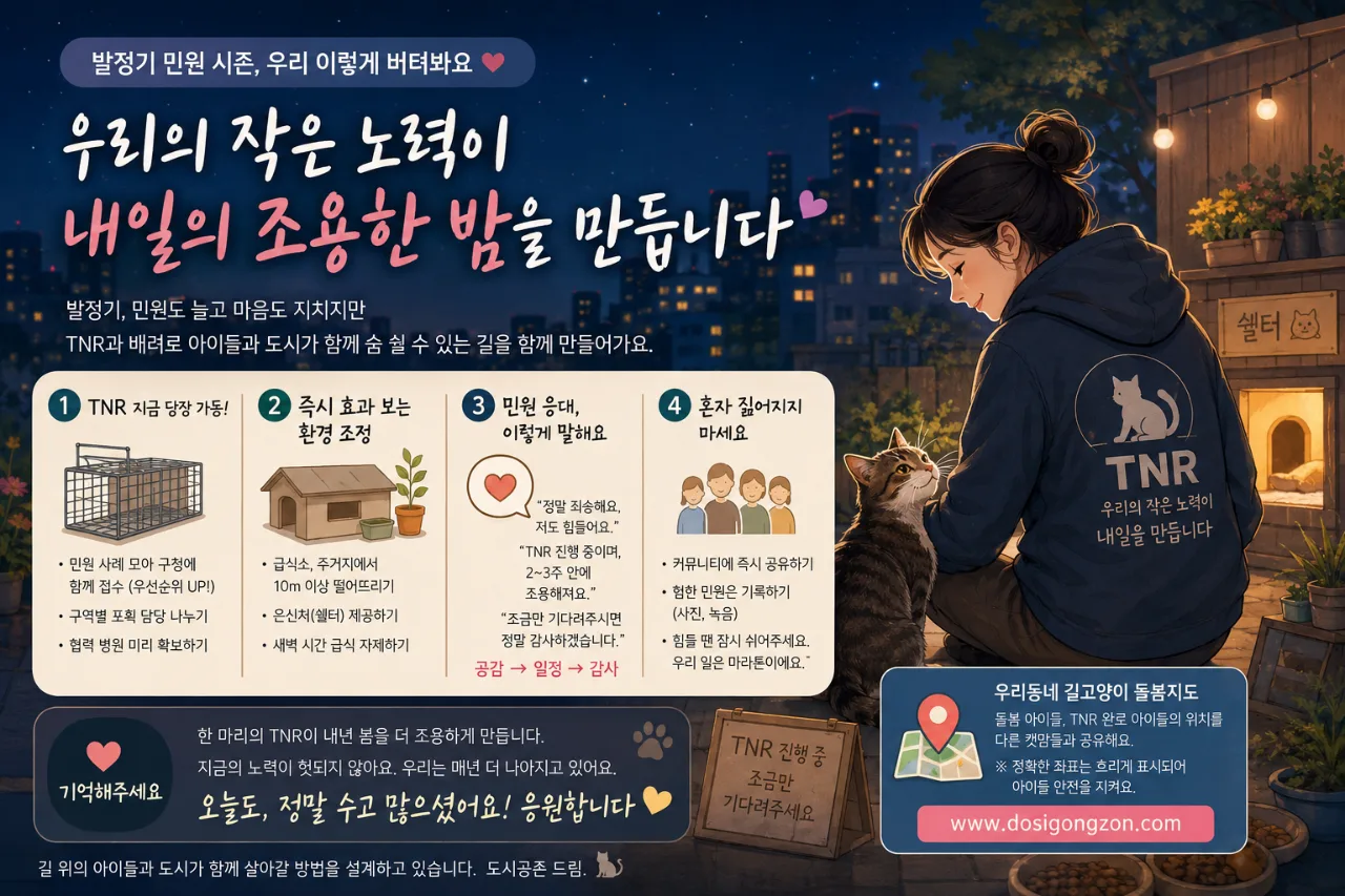 또 시작된 발정기 민원, 우리 같이 버텨봐요 캣맘이 알아야 할 4가지